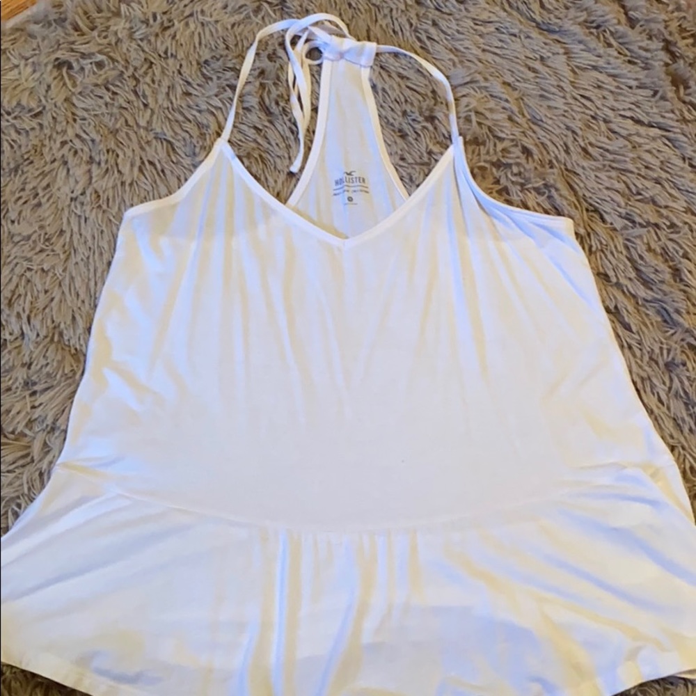 flowy white tank